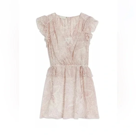 Ted Baker Evelyna Printed Texture Mini Dress Ted size 3/ US 6/8 - Picture 7 of 14